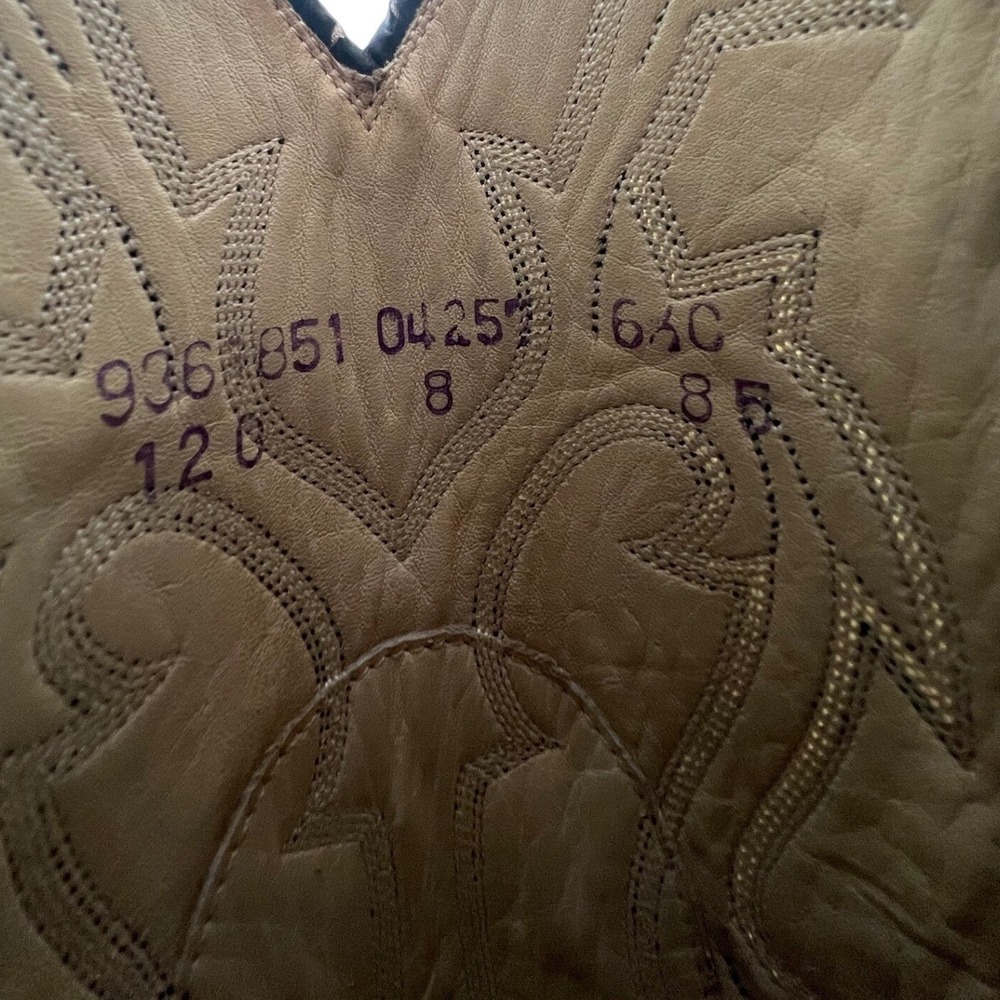 Dan Post Womens Gray Snakeskin Python Western Cow… - image 7